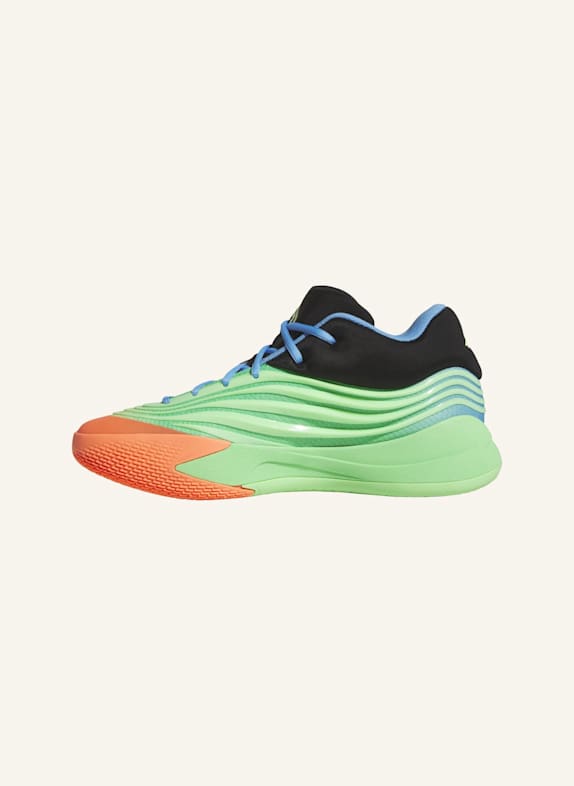adidas Basketballschuhe DAME X NEONGRÜN/ ORANGE/ BLAU