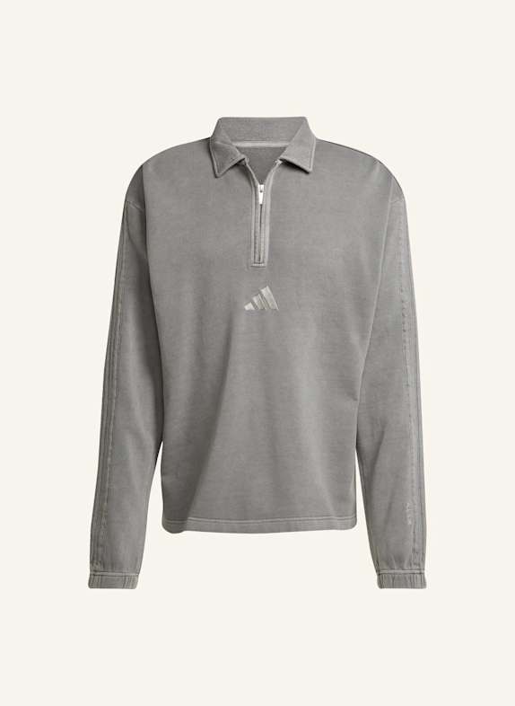 adidas ALL SZN FRENCH TERRY WASHED HALF-ZIP PULLOVER SCHWARZ