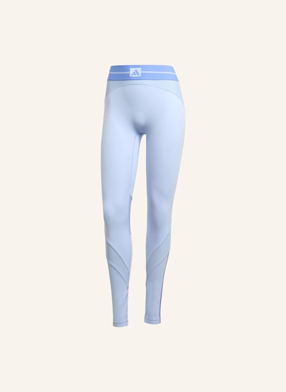 adidas HYPERGLAM RIB 1/1 LEGGINGS BLAU