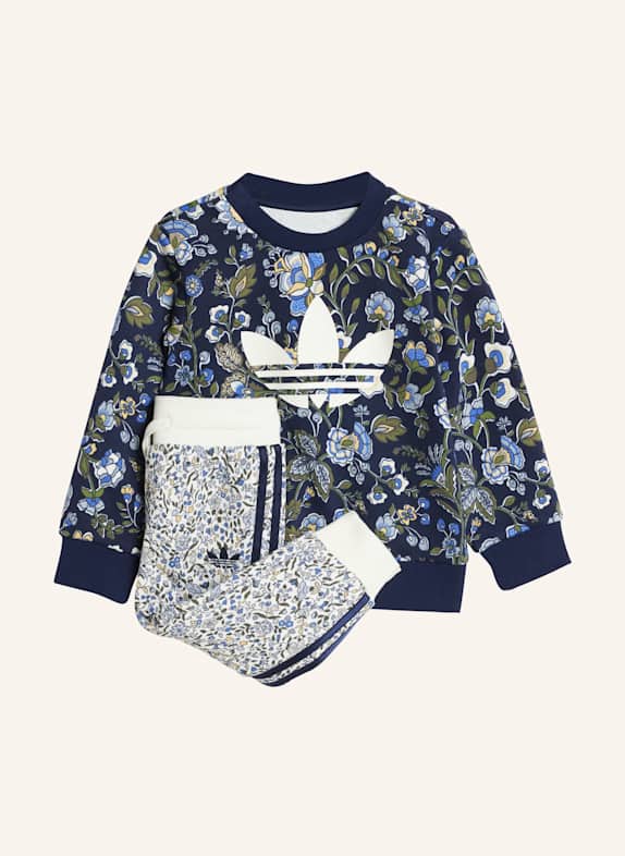 adidas Originals ADIDAS ORIGINALS X LIBERTY LONDON CREW SET FÜR KINDER BLAU