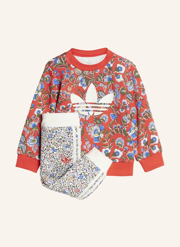 adidas Originals ADIDAS ORIGINALS X LIBERTY LONDON CREW SET FÜR KINDER ROT