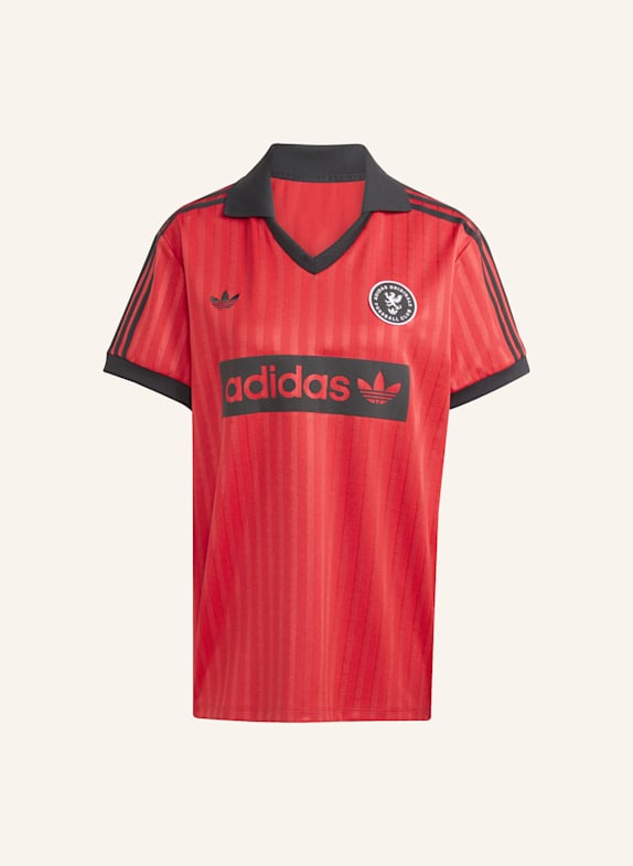 adidas Originals GRAPHIC FOOTBALL-INSPIRED JERSEY ROT