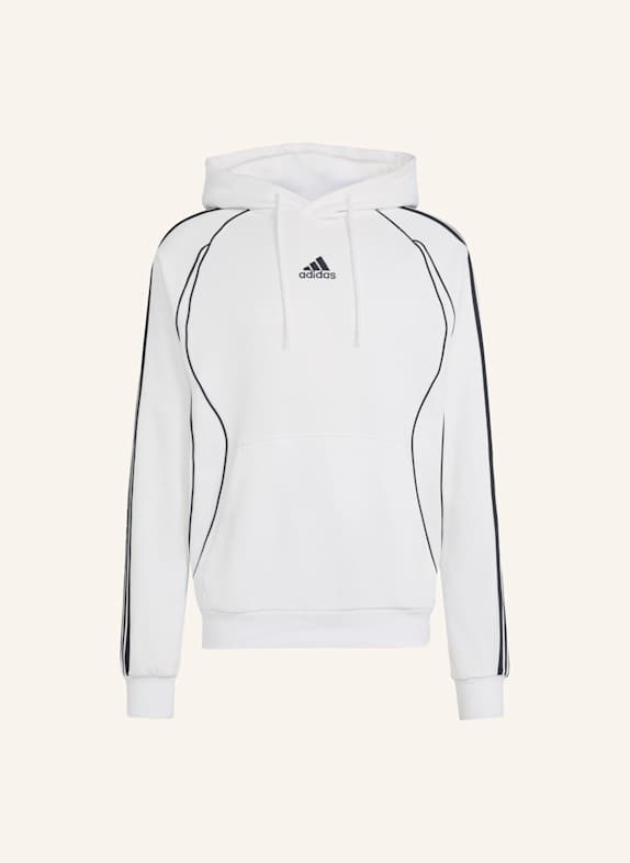 adidas Originals ADICOLOR TEAMGEIST CUT LINE HOODIE WEISS/ SCHWARZ