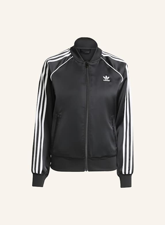 adidas Originals Trainingsjacke SST ADICOLOR aus Satin SCHWARZ/ WEISS