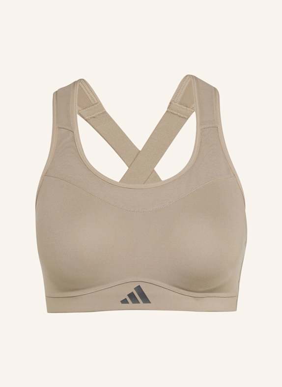 adidas Sport-BH TLRD IMPACT TRAINING mit Mesh BRAUN
