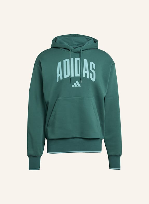 adidas COLLEGIATE HOODIE GRÜN/ TÜRKIS