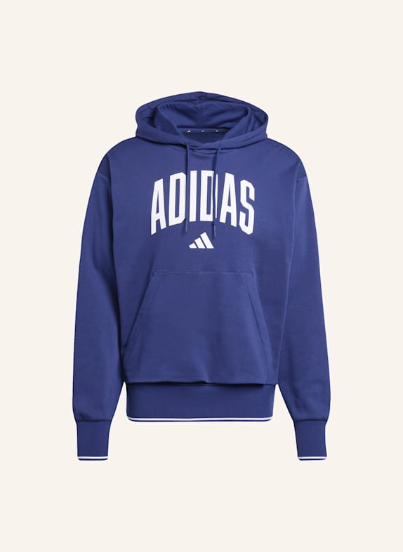 adidas COLLEGIATE HOODIE BLAU/ WEISS