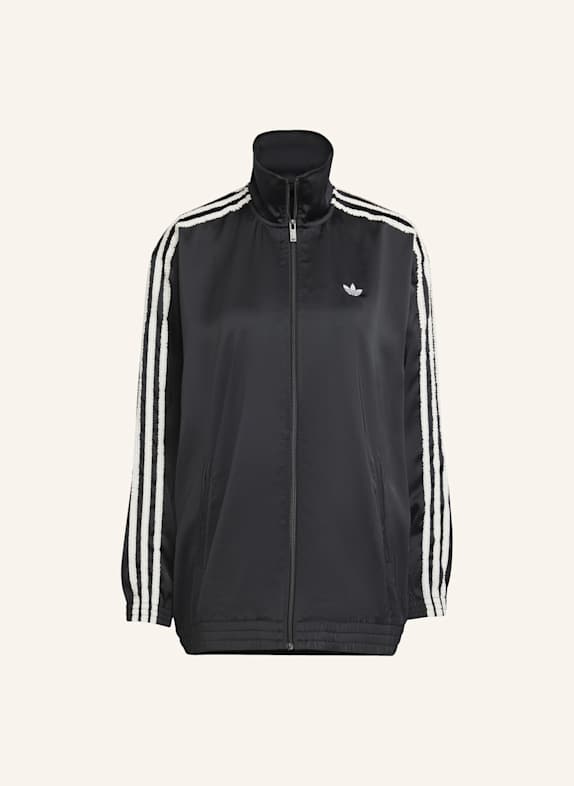 adidas Originals ADIDAS ORIGINALS SATIN FIREBIRD TRAININGSJACKE GERAFFT 3-STREIFEN SCHWARZ