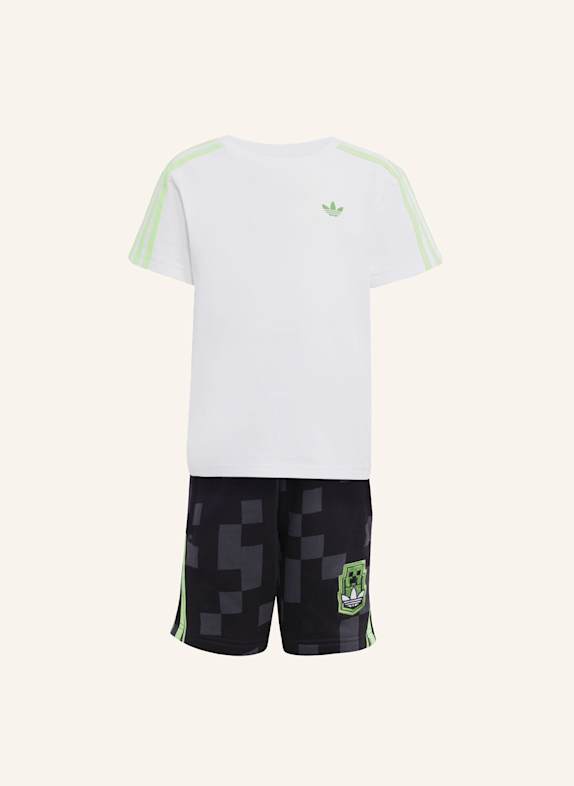 adidas Originals ADIDAS ORIGINALS X MINECRAFT KIDS SHORT TEE SET KINDER WEISS