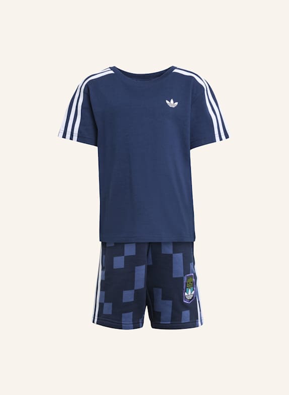 adidas Originals ADIDAS ORIGINALS X MINECRAFT SHORT T-SHIRT SET FÜR KINDER BLAU