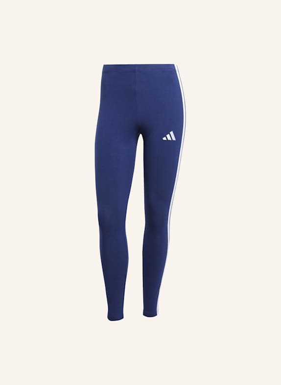 adidas Tights ESSENTIALS 3-STREIFEN BLAU/ WEISS