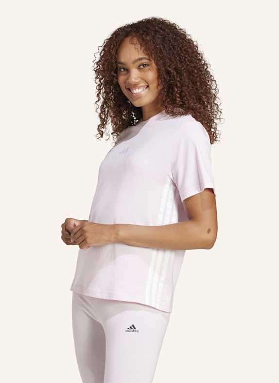 adidas T-Shirt ESSENTIALS 3-STREIFEN WEISS