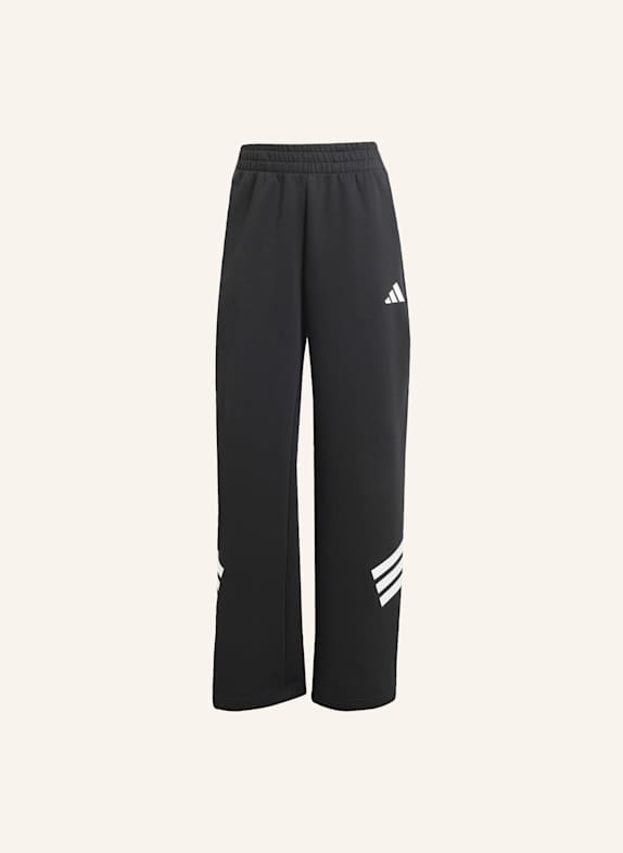 adidas FUTURE ICONS 3-STREIFEN OPEN-HEM HOSE SCHWARZ