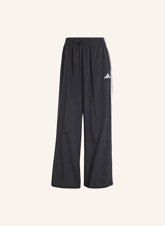 adidas ESSENTIALS 3-STREIFEN LIFESTYLE WOVEN PARACHUTE HOSE SCHWARZ/ WEISS