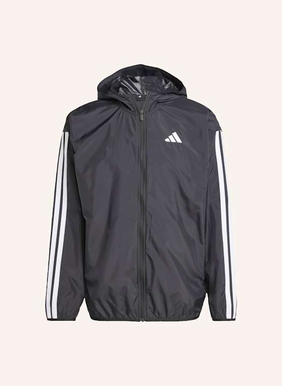 adidas ESSENTIALS 3-STREIFEN WINDBREAKER SCHWARZ/ WEISS