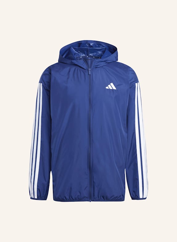 adidas ESSENTIALS 3-STREIFEN WINDBREAKER BLAU/ WEISS