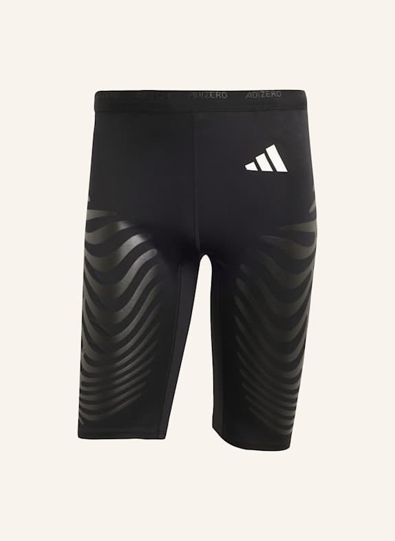 adidas ADIZERO CONTROL RUNNING KURZE LEGGINGS SCHWARZ