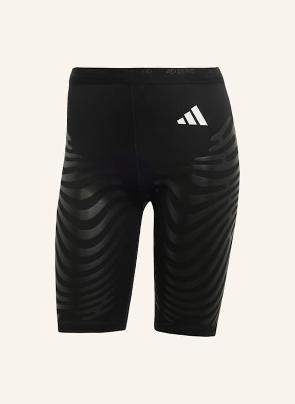 adidas ADIZERO CONTROL RUNNING KURZE LEGGINGS SCHWARZ