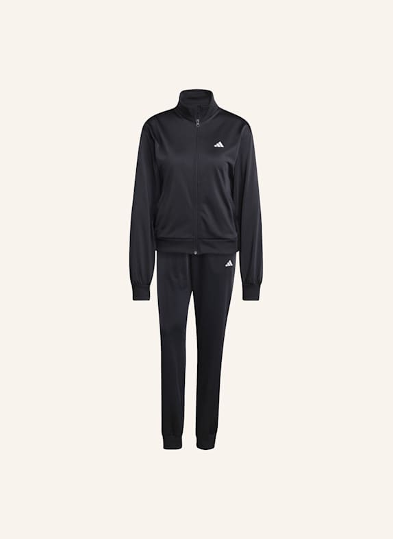 adidas ESSENTIALS FEEL COZY TRAININGSANZUG SCHWARZ