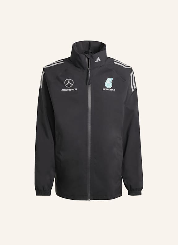 adidas MERCEDES - AMG PETRONAS FORMULA ONE TEAM MECHANICS REGENJACKE SCHWARZ/ SILBER