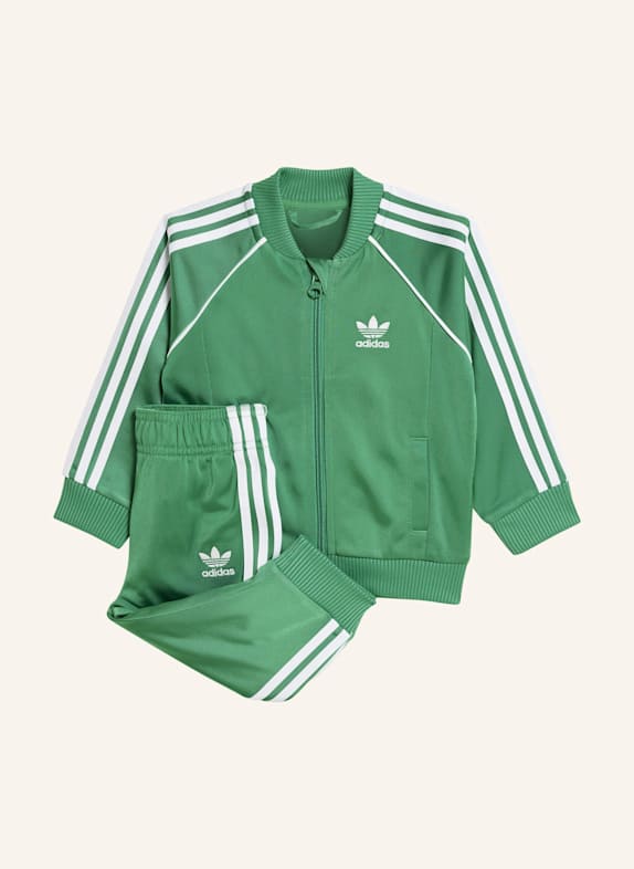 adidas Originals ADICOLOR SST KIDS TRAININGSANZUG GRÜN