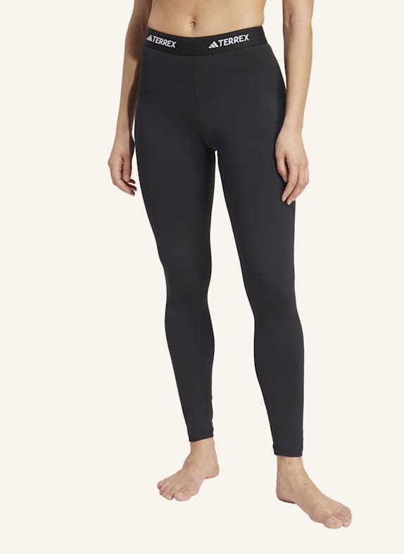 adidas TERREX MULTI SYNTHETIC BASELAYER LEGGINGS SCHWARZ