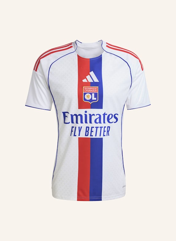 adidas OLYMPIQUE LYONNAIS 25/26 HEIMTRIKOT WEISS