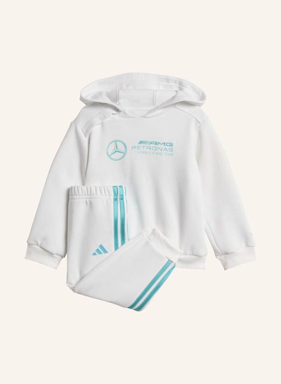 adidas MERCEDES - AMG PETRONAS FORMULA ONE TEAM DNA BABY LONG SLEEVE JOGGINGANZUG WEISS/ GRÜN