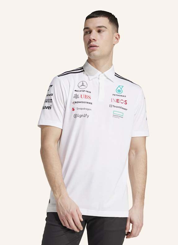 adidas MERCEDES - AMG PETRONAS FORMULA ONE TEAM POLOSHIRT WEISS / SCHWARZ