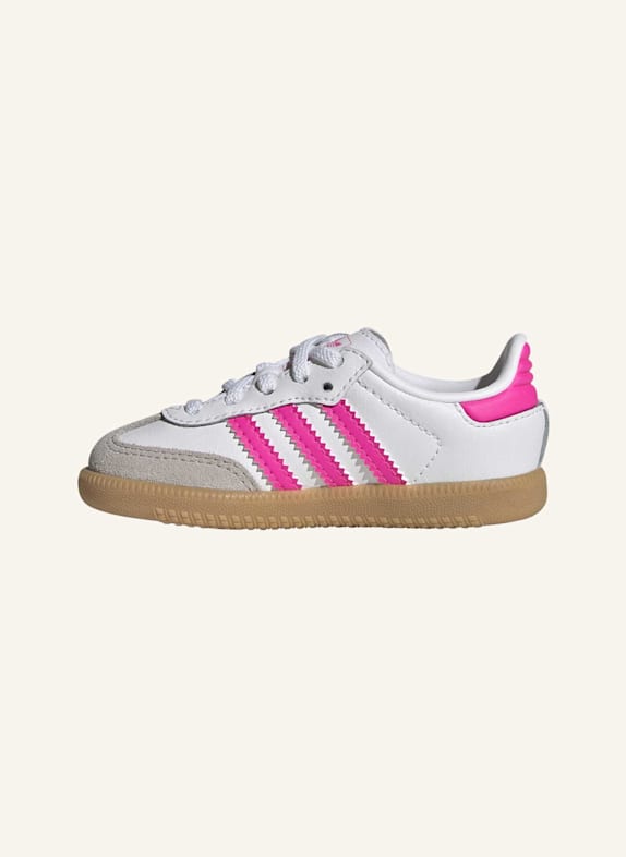 adidas Originals SAMBA OG COMFORT CLOSURE ELASTIC LACE KIDS SCHUH WEISS