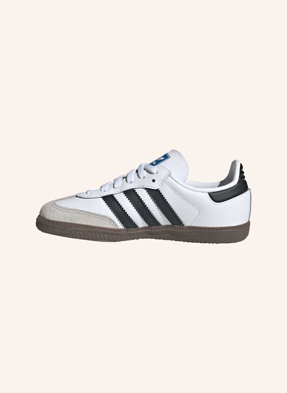 adidas Originals SAMBA OG COMFORT CLOSURE ELASTIC LACE KIDS SCHUH WEISS/ SCHWARZ/ BEIGE