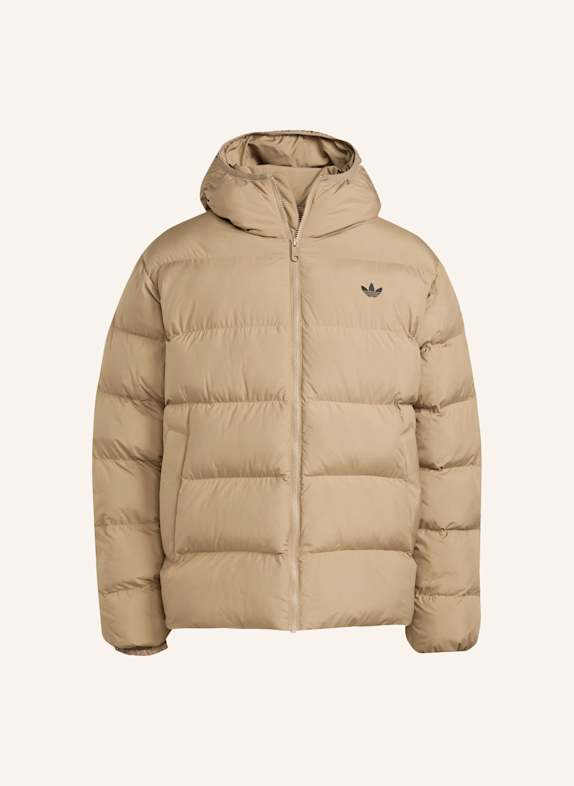 adidas Originals TONAL HOODED PUFFER JACKE BRAUN