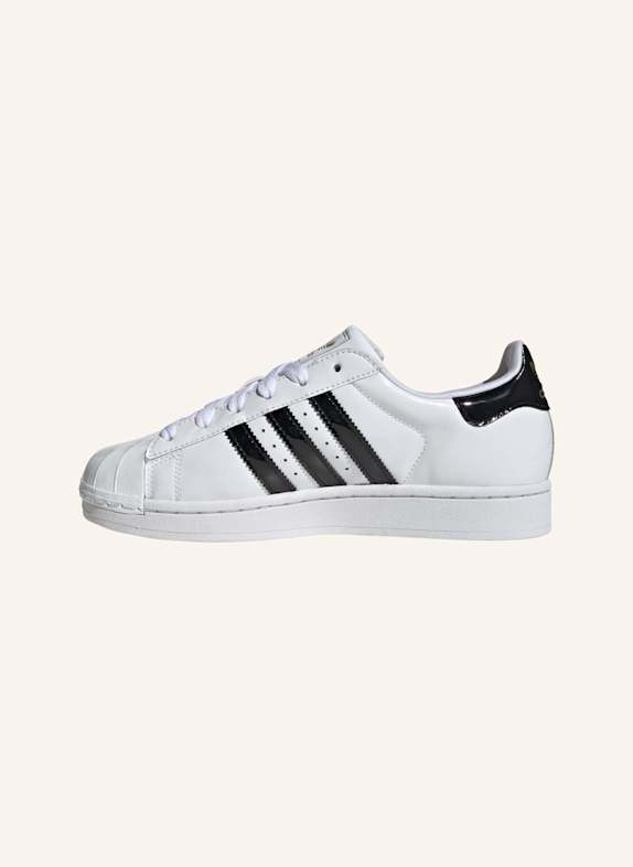 adidas Originals Lack-Sneaker SUPERSTAR II WEISS/ SCHWARZ/ GOLD