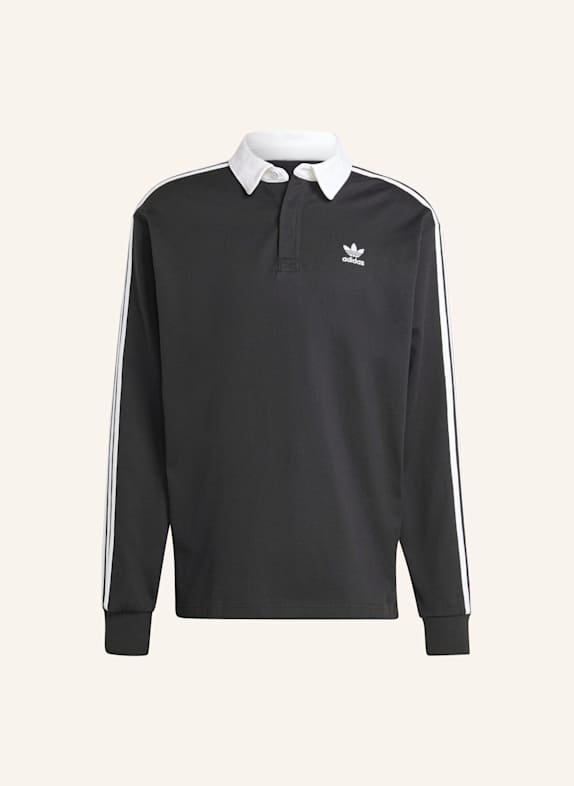 adidas Originals ADICOLOR RUGBY POLOSHIRT SCHWARZ