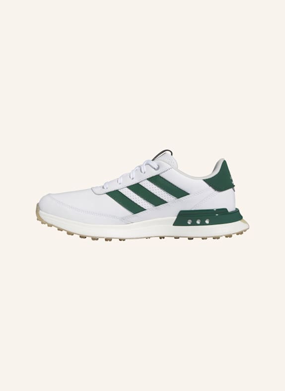adidas S2G SPIKELESS LEATHER 24 GOLFSCHUH WEISS/ GRÜN/ BEIGE