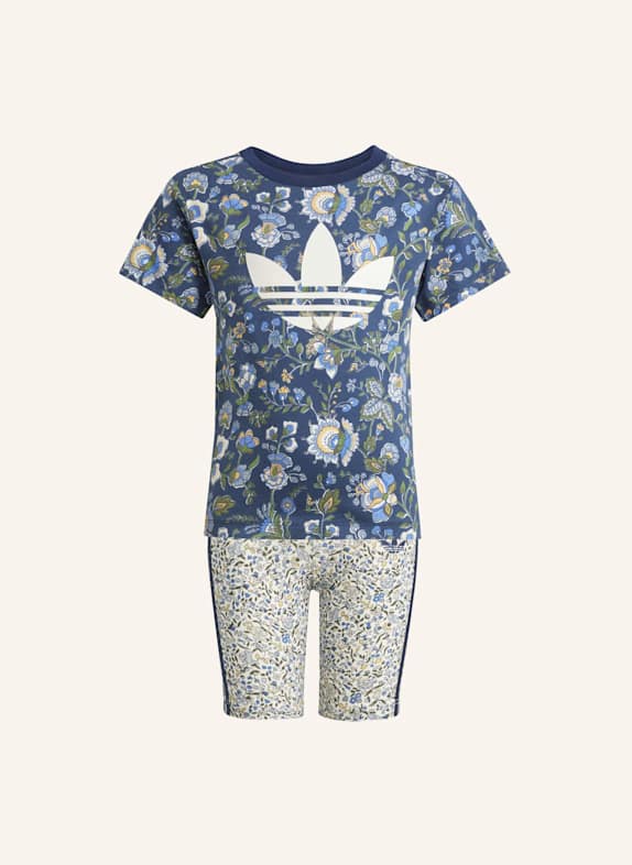 adidas Originals ADIDAS ORIGINALS X LIBERTY LONDON KIDS T-SHIRT-SET BLAU