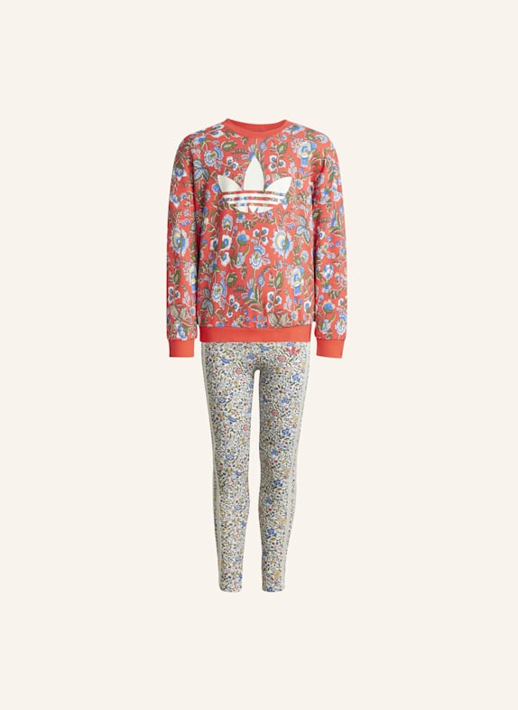 adidas Originals ADIDAS ORIGINALS X LIBERTY LONDON KIDS LEGGINGS-SET ROT