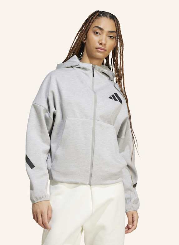 adidas Sweatjacke Z.N.E. FULL ZIP GRAU