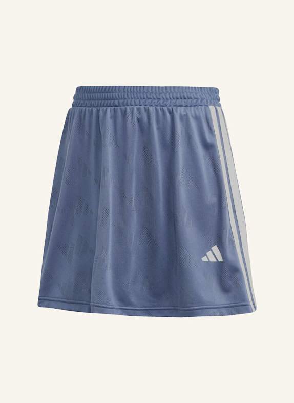 adidas STADIUM 3-STREIFEN TENNIS INSPIRIERTER JACQUARD-ROCK MIT SHORT BLAU/ WEISS