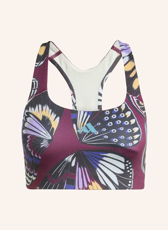 adidas ADIDAS X FARM MEDIUM SUPPORT BH SCHWARZ/ ROT/ LILA