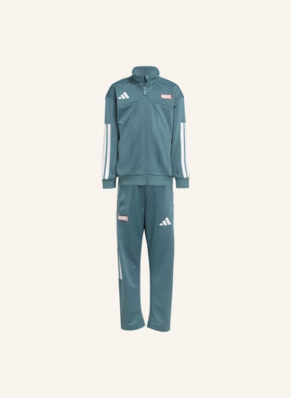 adidas MARVEL SPIDER-MAN TRAININGSANZUG KINDER TÜRKIS/ WEISS