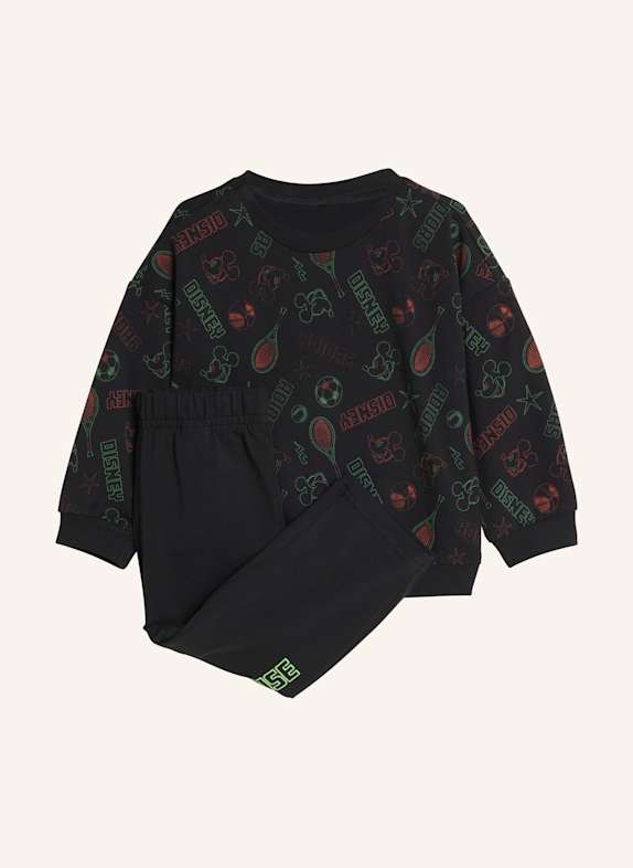 adidas DISNEY MICKY MAUS JOGGINGANZUG KINDER SCHWARZ/ ORANGE/ NEONGRÜN