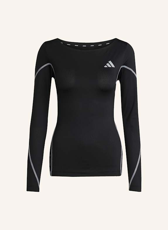 adidas ADIZERO BTN RUNNING LANGARM-T-SHIRT SCHWARZ