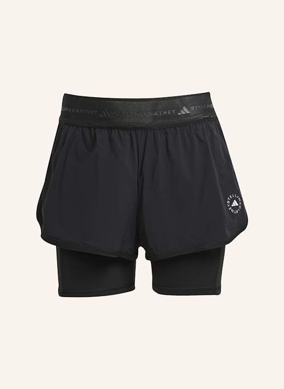 adidas by Stella McCartney ADIDAS BY STELLA MCCARTNEY TRAINING 2-IN-1 SHORTS SCHWARZ