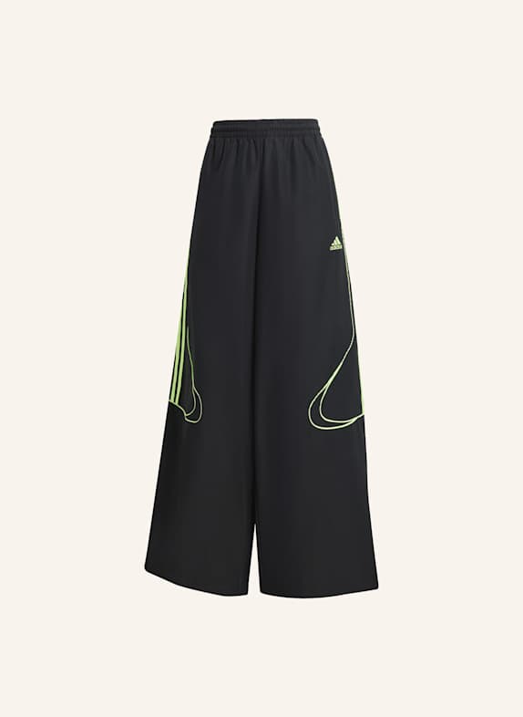 adidas Originals TEAMGEIST ADICOLOR OVERSIZED WOVEN TRAININGSHOSE SCHWARZ/ GRÜN