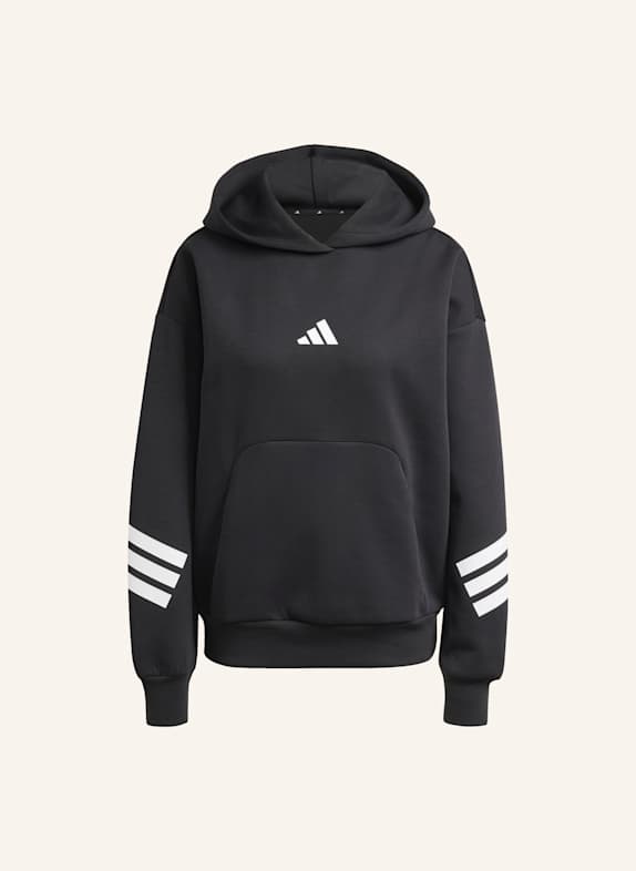 adidas FUTURE ICONS 3-STREIFEN HOODIE SCHWARZ