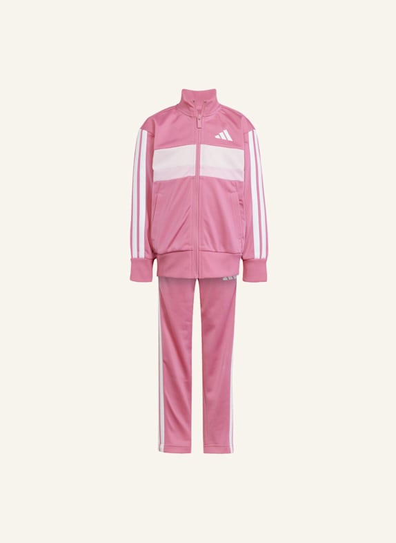 adidas SEASONAL ESSENTIALS TIBERIO 3-STREIFEN TRICOT KIDS TRAININGSANZUG ROSA/ WEISS