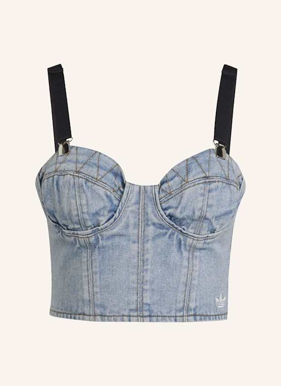 adidas Originals ADIDAS X JEREMY SCOTT DENIM-BUSTIER BLAU