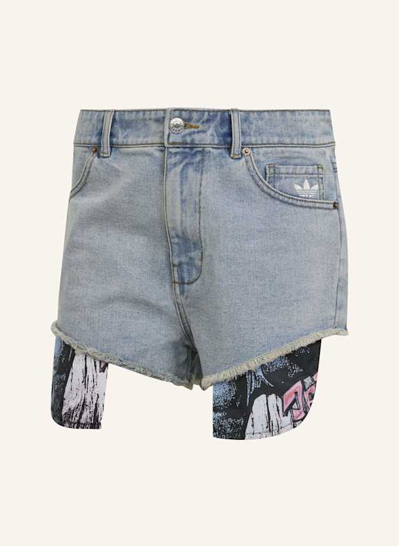 adidas Originals ADIDAS X JEREMY SCOTT JEANS-SHORTS BLAU