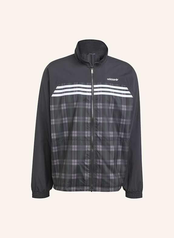 adidas Originals TARTAN LOOSE TRAININGSJACKE SCHWARZ
